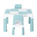 Детский столик и два стульчика LAMOSA MULTIFUN 5в1 пастельно-голубой