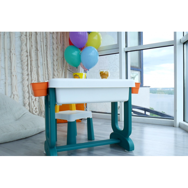 Дитячий столик та стільчик LAMOSA Трансформер 6в1 різнокольоровий