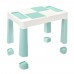 Дитячий столик і два стільці LAMOSA MULTIFUN 5в1 пастельно-блакитний