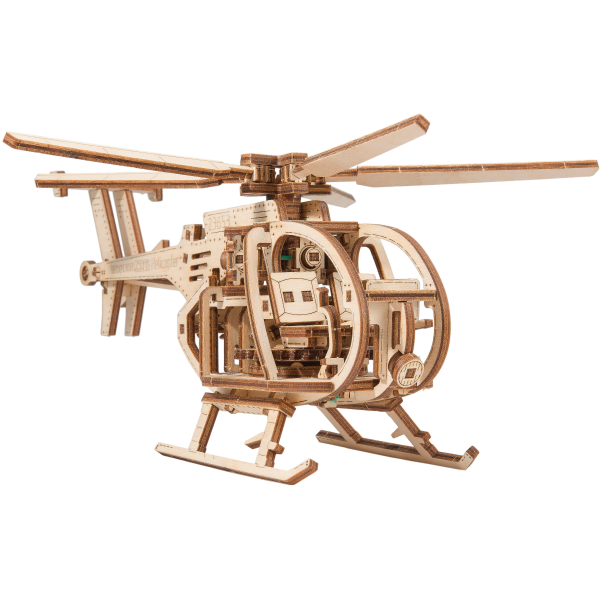 Дерев'яна 3D модель "Wooden city" Вертоліт